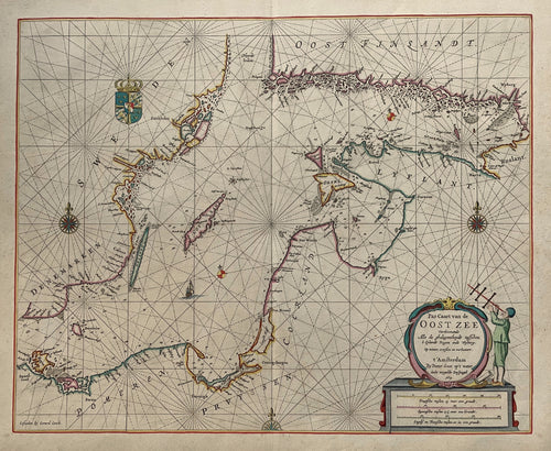 Scandinavië Oostzee Baltics Scandinavia Baltic Sea - Pieter Goos - 1669