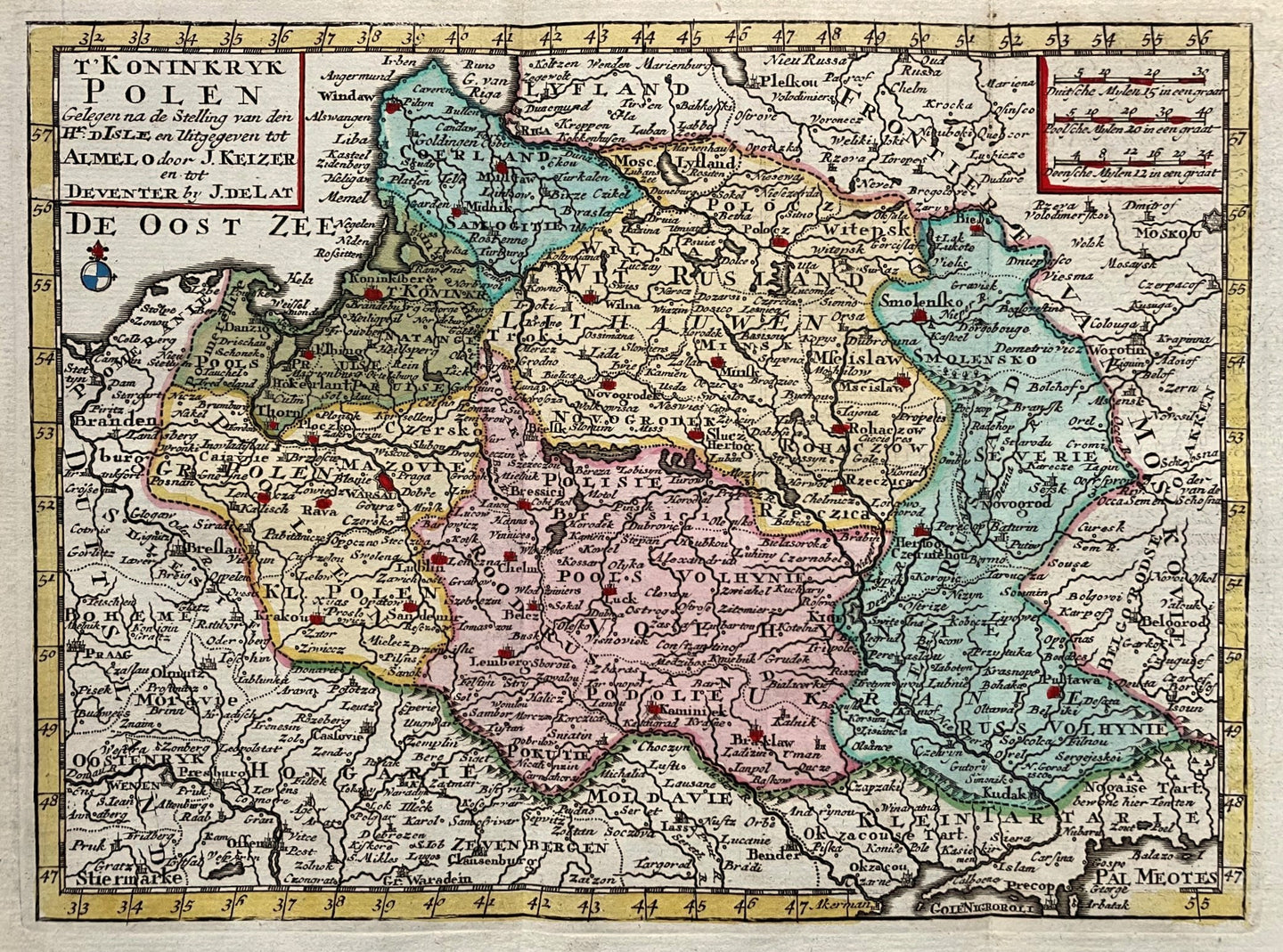 Polen Poland - J Keizer / J de Lat - 1747