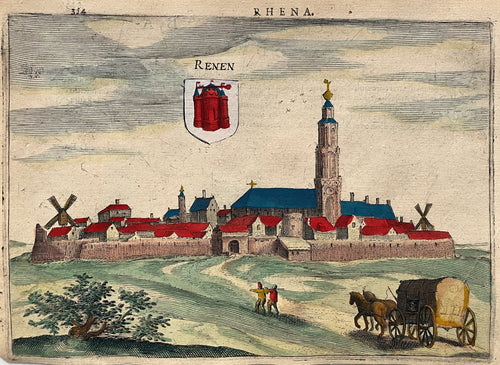 Rhenen Profielgezicht - J Jansz / L Guicciardini - 1616