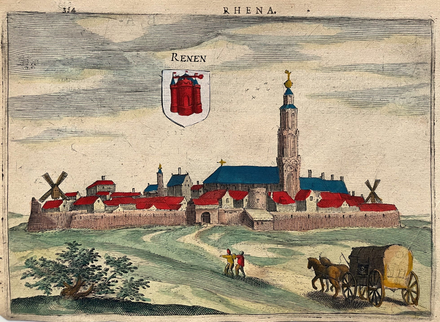 Rhenen Profielgezicht - J Jansz / L Guicciardini - 1616