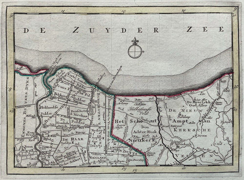 Utrecht Baarn Bunschoten Spakenburg Gelderland Nijkerk - P Schenk - circa 1748