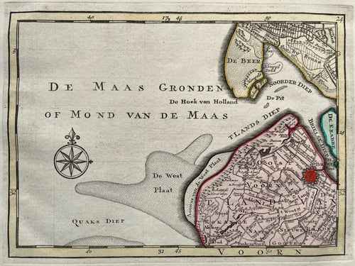 Zuid-Holland Brielle Oostvoorne Rockanje - P Schenk - circa 1748