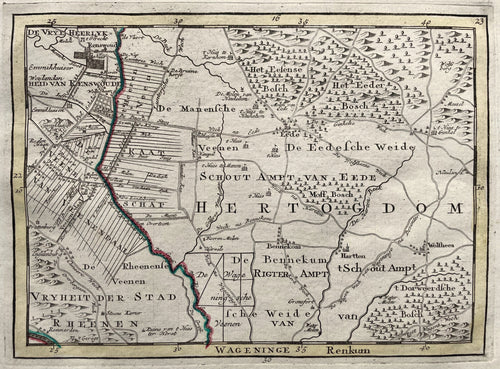 Gelderland Ede Bennekom Veenendaal - P Schenk - circa 1748