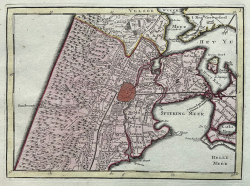 Noord-Holland Haarlem Heemstede Bloemendaal - P Schenk - circa 1748