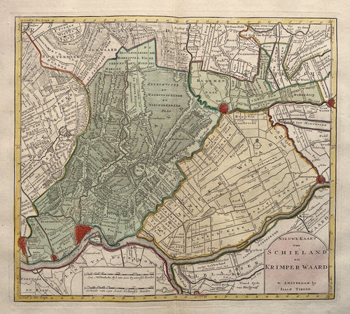 Holland Schieland en Krimpenerwaard Rotterdam en omgeving - I Tirion - 1753