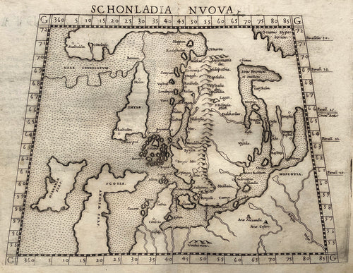 Scandinavië Scandinavia - Girolamo Ruscelli - 1561