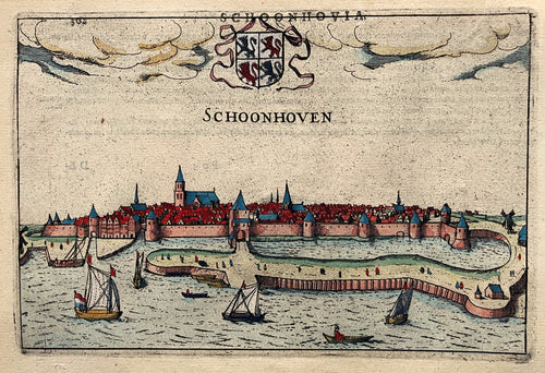 Schoonhoven Profielgezicht - J Jansz / L Guicciardini - 1616