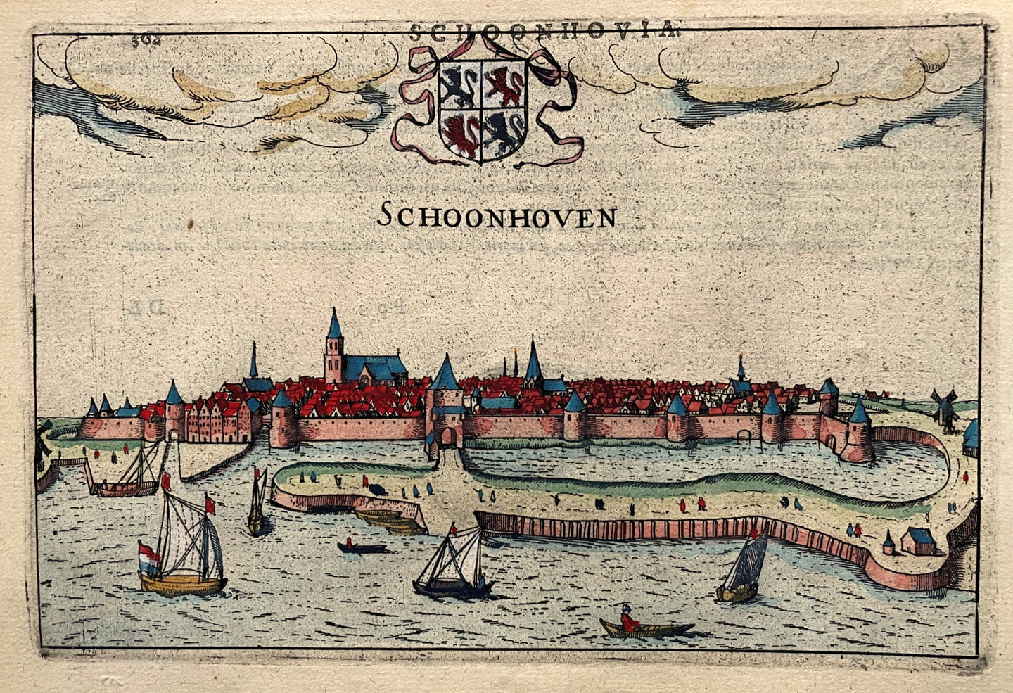 Schoonhoven Profielgezicht - J Jansz / L Guicciardini - 1616