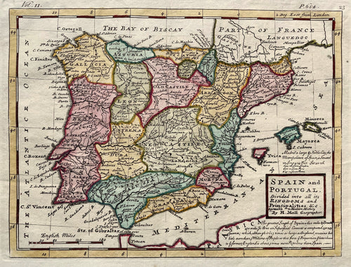 Spanje Portugal Spain - H Moll - circa 1730