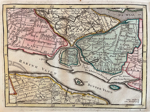 Zuid-Holland Spijkenisse Oud-Beijerland Numansdorp - P Schenk - circa 1748