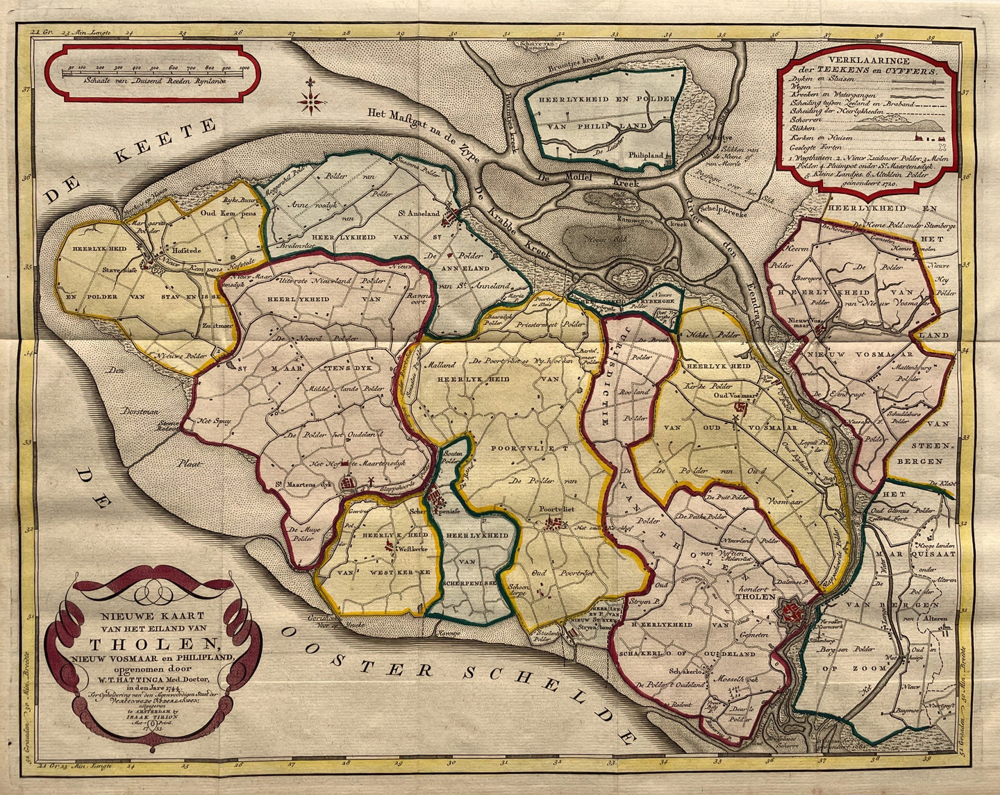 Tholen en St Philipsland - I Tirion - 1753