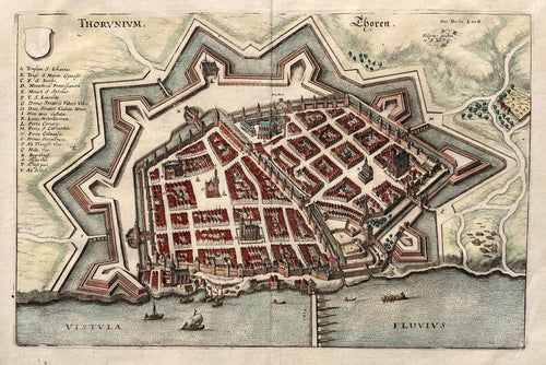 Polen Toruń Poland - M Merian - circa 1646