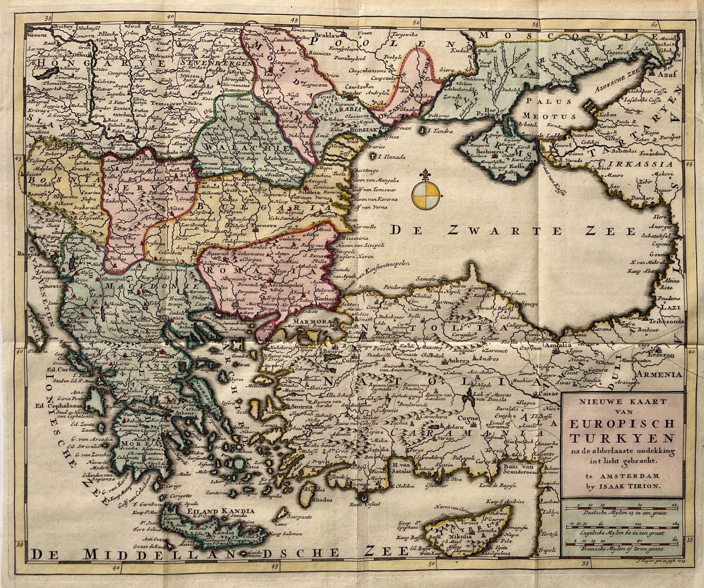 Turkije Griekenland Balkan - J Keizer / I Tirion - circa 1740