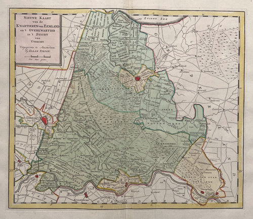 Utrecht Eemland Overkwartier Amersfoort Zeist - I Tirion - 1764