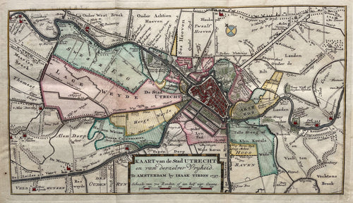 Utrecht Stad met omgeving - I Tirion - 1757