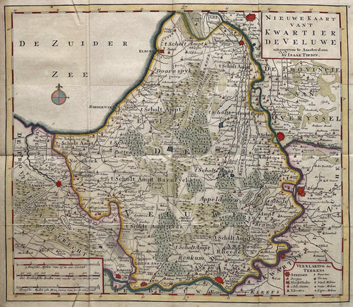 Gelderland Veluwe - I Tirion / J Keizer - 1741