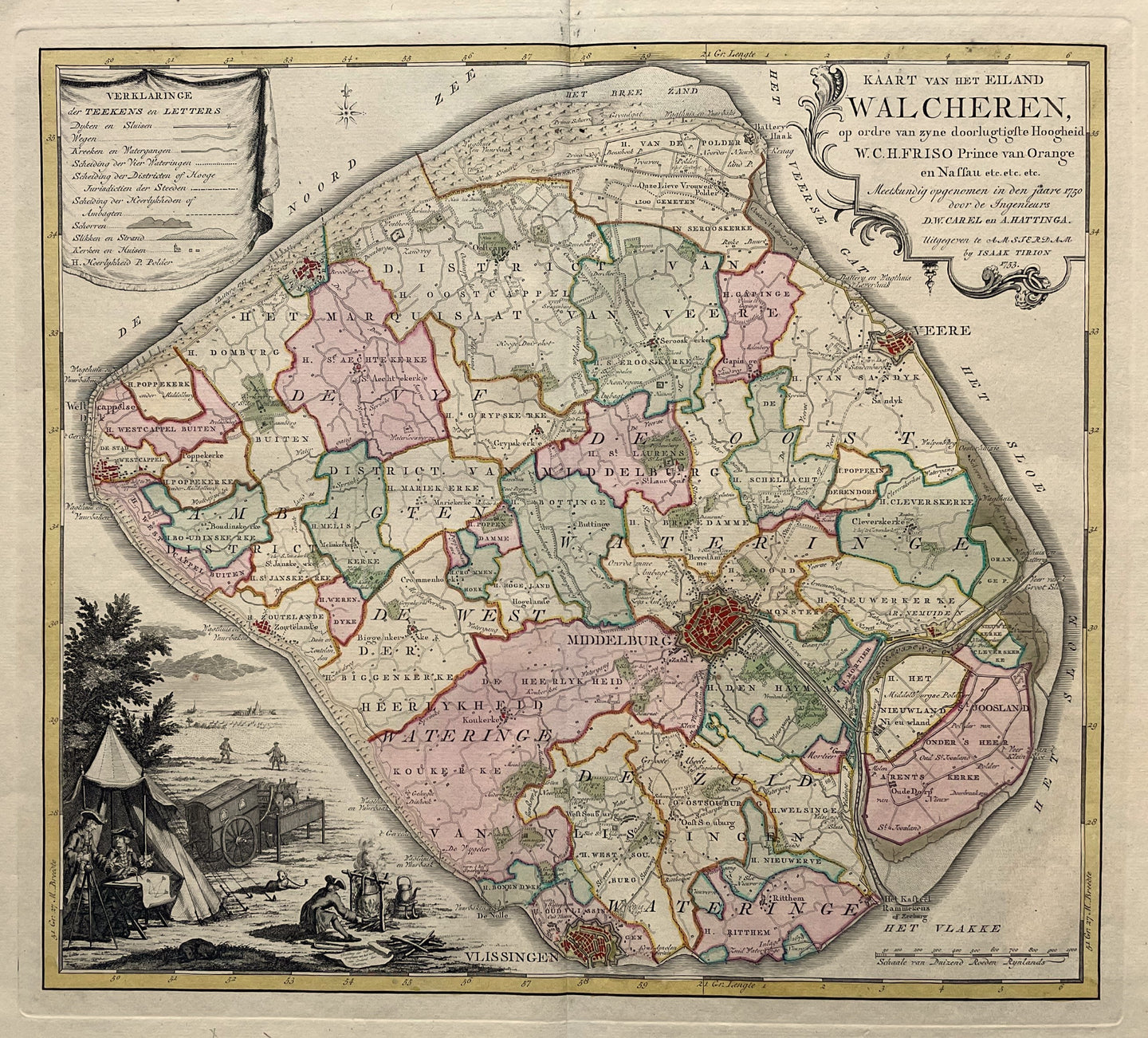 Walcheren - I Tirion - 1753