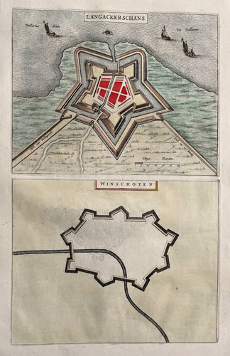 Winschoten Nieuweschans - J Blaeu - 1649