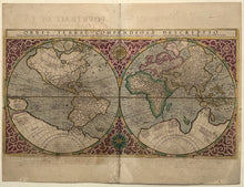 Afbeelding in Gallery-weergave laden, Wereld World - R Mercator 1587 / J Hondius - 1628