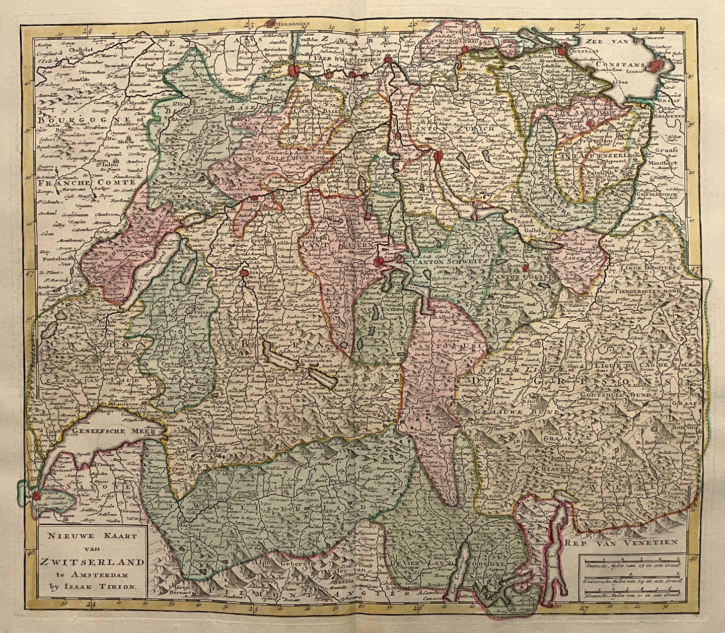 Zwitserland Switzerland - I Tirion - 1753