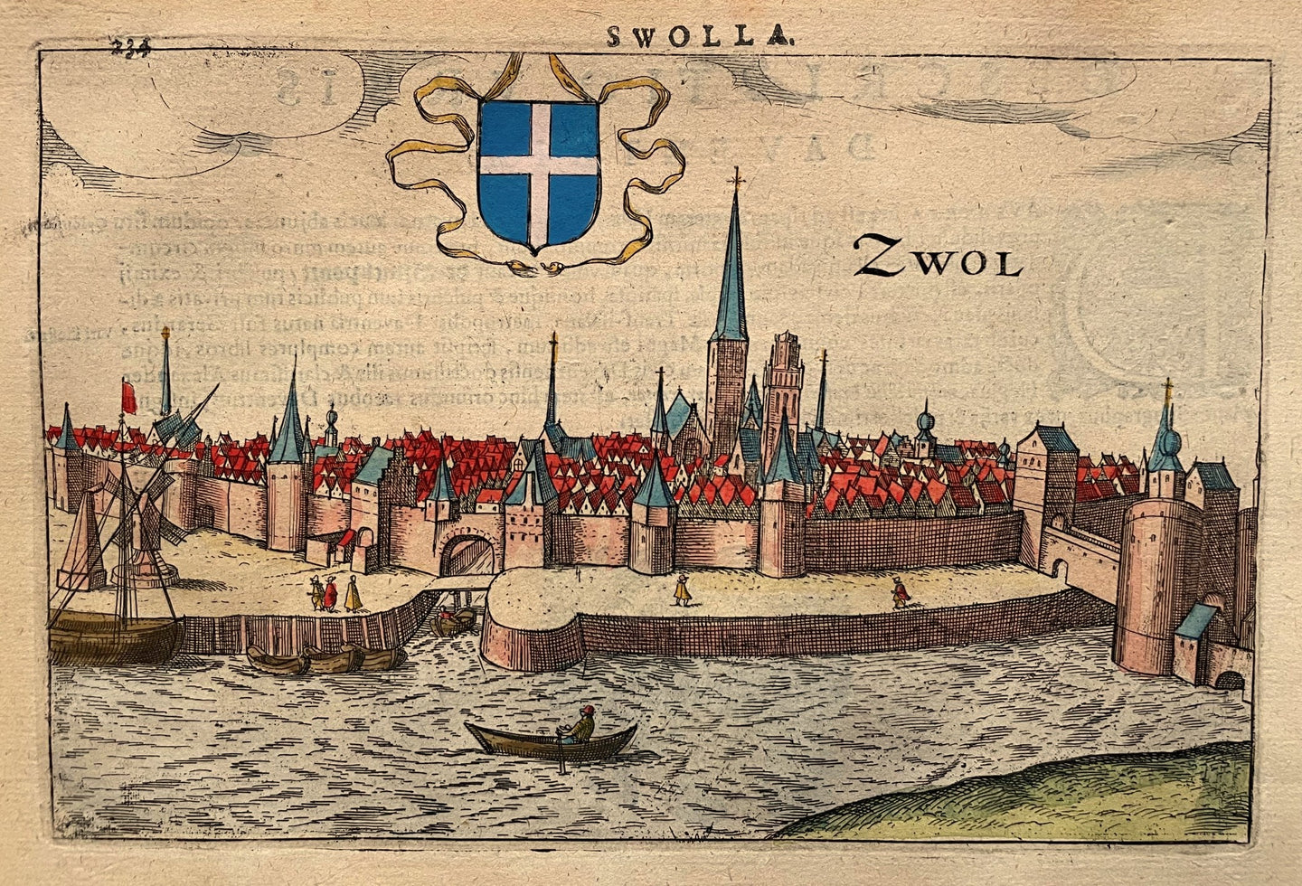 Zwolle Aanzicht van de stad - L Guicciardini - 1616