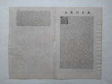 Load image in Gallery view, Algerije Algeria Algiers Stadsplattegrond in vogelvluchtperspectief - G Braun &amp; F Hogenberg - ca 1590