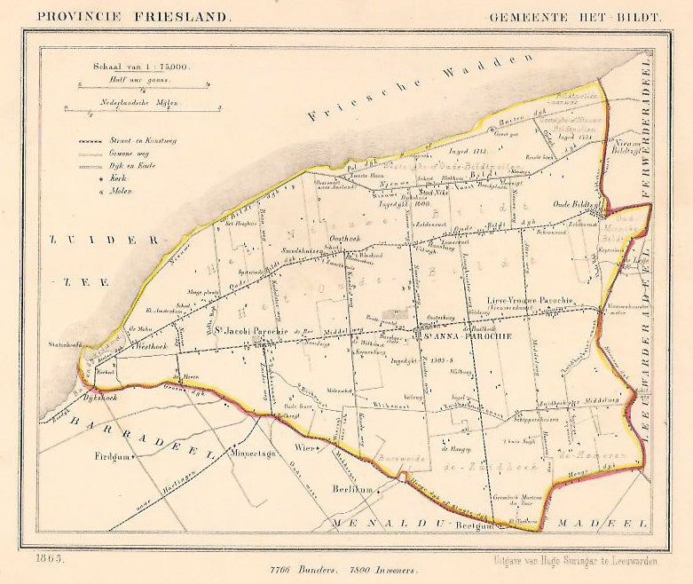 HET BILDT - Kuijper/Suringar - 1865