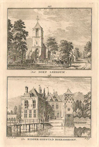 LEERSUM Dorp Leersum / Moersbergen - H Spilman - ca. 1750