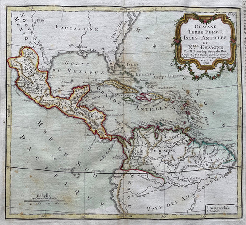 Midden-Amerika Caribbean Mexico Central America West Indies  - Louis Brion de la Tour - 1790