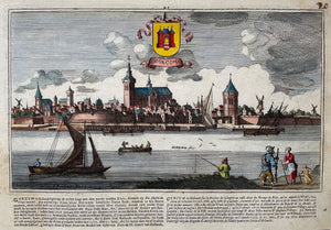 Gorinchem Gezicht op Gorkum - J Peeters & C Bouttats - 1674