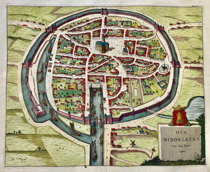 Middelburg Stadsplattegrond - M Smallegange - 1696