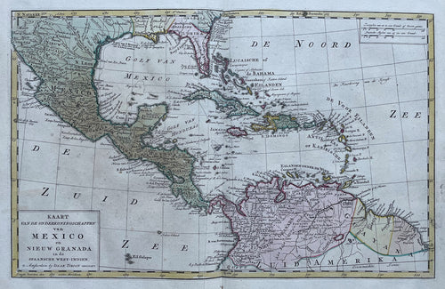 Central America Caribbean - I Tirion - 1769